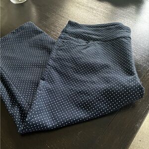 Indigo Navy and white Polka dots Capris Size 12